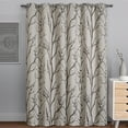 thumbnail image 2 of VCNY Home Kingdom Brown Branch Grommet Blackout Curtain, 40" x 95", 2 of 5
