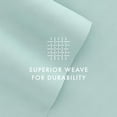 thumbnail image 6 of Noble Linens 4 Piece Solid Microfiber Bed Sheet Set, Aqua, Full, 6 of 10