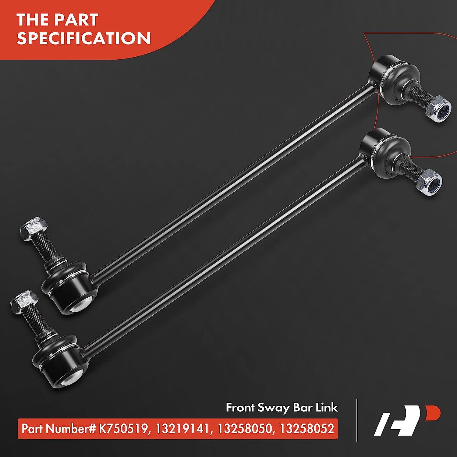 A-Premium 2x Front Sway Bar Links Stabilizer Bar Links Compatible with Chevrolet Cruze Cruze Limited Malibu Orlando Volt & Buick LaCrosse Regal Verano & Pontiac G6 & Saab 9-5 Replace # K750519