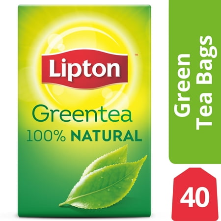 Lipton Natural Green Tea Bags, 40 ct