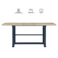 thumbnail image 6 of Steve Silver Darcy Deep Blue Extendable Counter Height Dining Table, 6 of 10