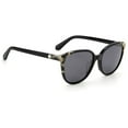 Kate Spade Vienne Polarized Adult Women Black Rounded Cat Eye