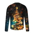 thumbnail image 5 of Elvqul Mens Shirts Retro Pullover Long Sleeve Fashion Fall Christmas Shirts for Men, 5 of 5