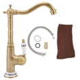 thumbnail image 1 of Oubit Antique Faucet,Antique Kitchen Faucet Gold Kitchen Faucet Kitchen Sink Faucet Precision Engineered, 1 of 9