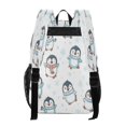 thumbnail image 3 of PVC Transparent Backpacks Clear Backpack for Travel and Outings Cute Cartoon Penguins, 3 of 7