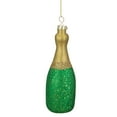 thumbnail image 5 of Northlight 5" Gold and Green Glass Champagne Bottle Christmas Ornament, 5 of 5