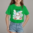 thumbnail image 2 of Godom Girls Short-Sleeve T-Shirt Round Neck Cotton T-Shirt Summer Cute T Shirts, 2 of 4