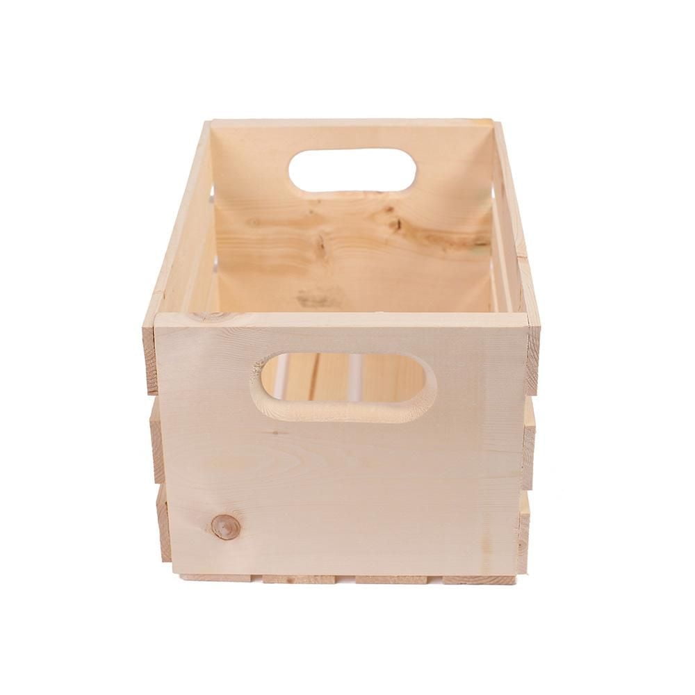 Caisse en bois de pin Adwood de 15 po Caisse en bois
