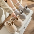 thumbnail image 5 of Bunny Slippers for Women Cute Animal Slippers, Fluffy Bear House Slippers Soft Cozy Plush Shoes Non Slip for Home Indoor Outdoor, 5 of 6