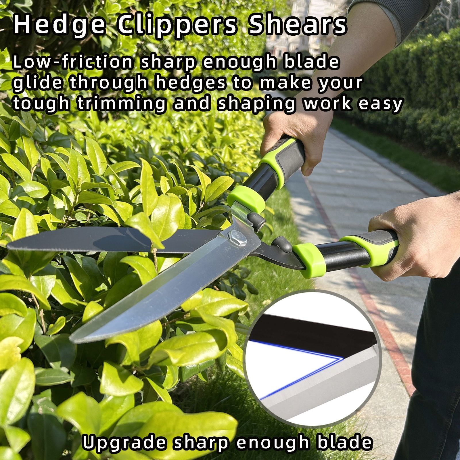 YARTTING Hedge Shears, Hedge Clippers for Trimming Borders, Hedge Trimmer with Sharp Blade, Shears Gardening Tools for Shaping Hedges, Shrubs Bushes