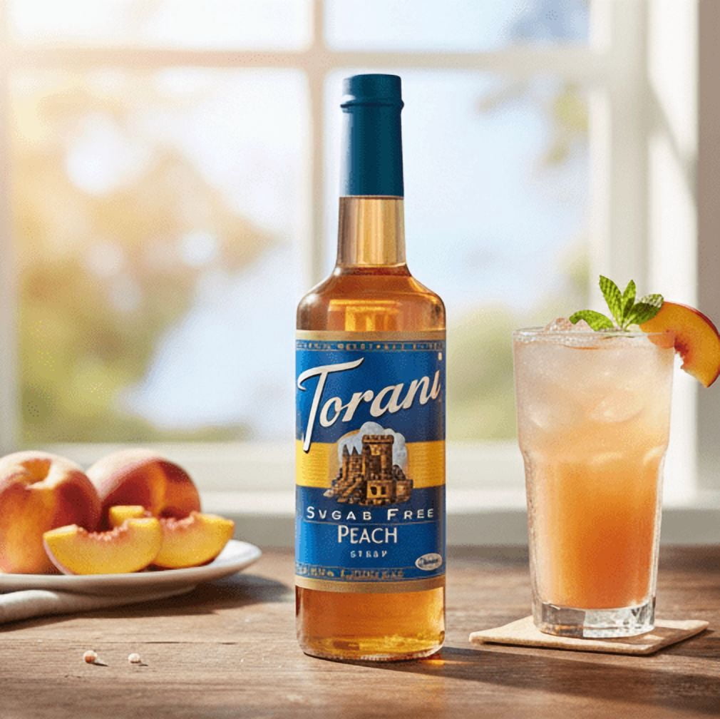 Torani Peach Sugar Free Syrup cs 12/750 ml