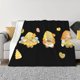 thumbnail image 1 of Fotbe Bee Happy Sunflower Gnomes Manta de Franela con Estampado, Manta Ultrasuave para Cama, Sofá, Auto, Hipoalergénica y Antibolitas-80"x60", 1 of 6