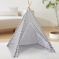 thumbnail image 1 of tipi para niños Baoblaze Casa para niños con trípode 110x110x140 cm Raya, 1 of 8