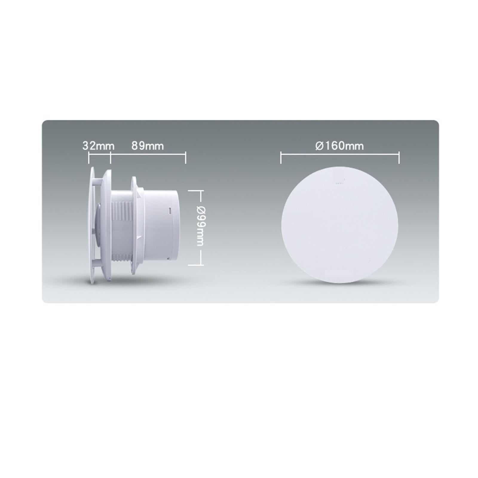 Household Bathroom Bathroom Window Partition Wall Ventilation Fan Hotel Project 4 Inch 6 Inch Exhaust Fan ,Powerful and Efficient