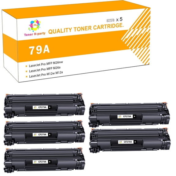 Colorich Compatible for HP CF279A 79A Toner Cartridge Used for LaserJet Pro MFP M26nw M26a M12w M12a Printer Ink (Black 5-Pack)