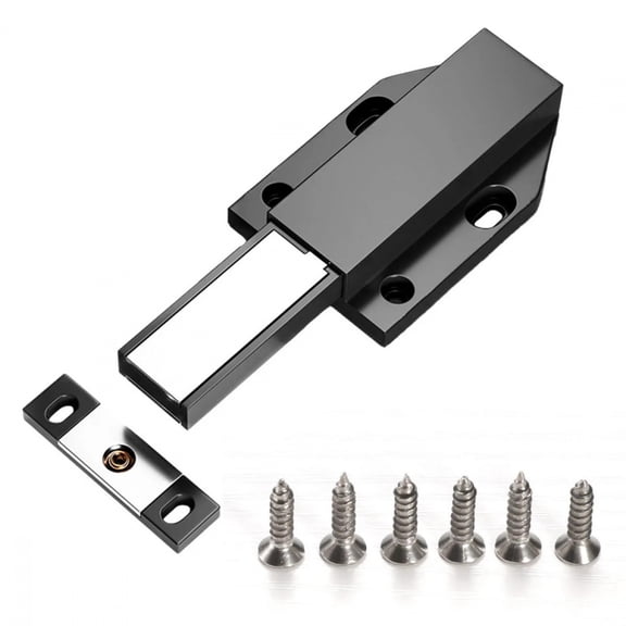 Magnetic Push to Open Latches Heavy Duty Touch Latch Catch Cabinet Door Hardware Touch Pressure Release Latch for Drawer