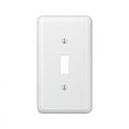 thumbnail image 2 of Amerelle 1-Gang Stamped Steel Toggle Switch Wall Plate, White 935TW, 2 of 4