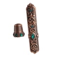 thumbnail image 1 of Embossed Sewing Thimble Case European Style Storage Sewing Metal Cross Stitch Option 1, 1 of 8