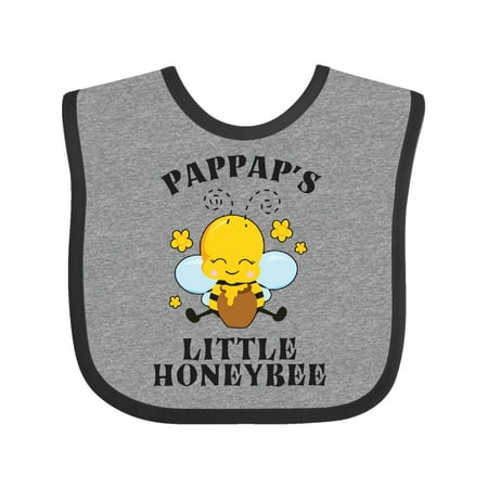 

Inktastic Cute Bee Pappap s Little Honeybee with Stars Gift Baby Boy or Baby Girl Bib