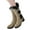 White, variant on Women's Suede Warm Mid Calf Snow Boots Buckle Low Heel Non Slip Warm Fleece Lined Booties