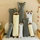 thumbnail image 2 of Almohada de felpa de gato larga gris gigante de 50-130cm, juguete de peluche suave Kawaii, cojín blando para sofá, decoración, regalos de cumpleaños para niñas, 2 of 5