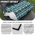 thumbnail image 6 of Whosucclay Geometric Pattern Design Breathable Cover, 4 Storage Pockets Anti-Scratch Towel Quilted Protective Cover for Club Car Yamaha EZGO, 52.36"x 32.28", 6 of 7
