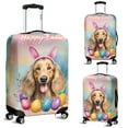 thumbnail image 2 of Happy Easter Afghan Hound with Bunny Ear Headband and Flowers Travel Luggage Cover Dog Lover Suitcase Dust Protective Decor - 13001, 2 of 5