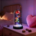 thumbnail image 4 of Christmas Rose Gifts for Women Birthday Gift Galaxy Glass Rose Forever Eternal Crystal Flower Light Up Roses in Glass Dome with Butterfly Xmas Valentines Gifts for Women Mom Grandma Wife Her Sister, 4 of 6