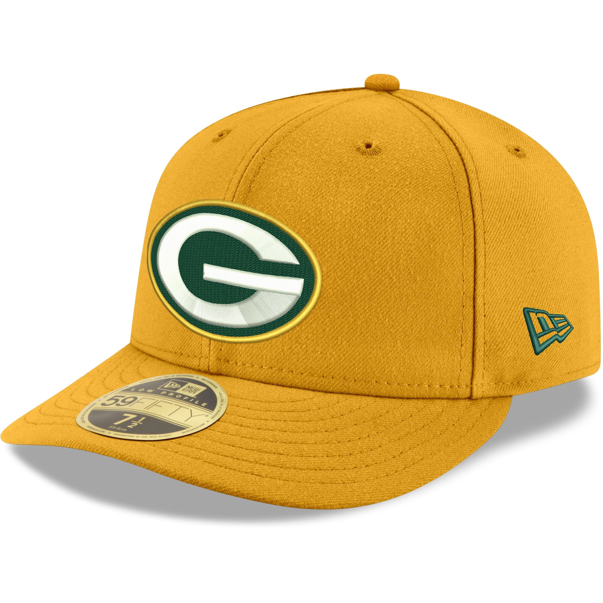 GOLD Green Bay Packers camo New Era 59Fifty Fitted Cap 