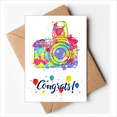 thumbnail image 1 of Graffiti Street Culture Colorful Camera Wedding Cards Congratulations Greeting Envelopes, 1 of 3