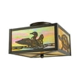 thumbnail image 3 of MEYDA 128407 10 in. Square Loons and Turtles Flushmount, 3 of 4