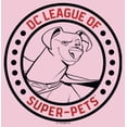 thumbnail image 2 of Girl's DC League of Super-Pets Krypto Circle Badge  Graphic Tee Light Pink X Small, 2 of 4