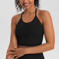thumbnail image 1 of Sólido a prueba de golpes deportes Push Up Yoga Bra Top entrenamiento Quilck chaleco transpirable seco mujeres ropa deportiva gimnasio Fitness entrenamiento, 1 of 5