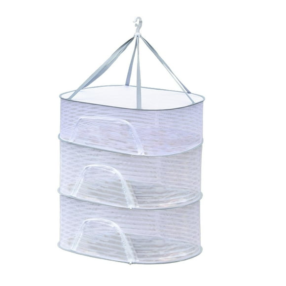 Cesta de secado de red colgante perfecl 50x70cm tres capas para ropa interior y pescado