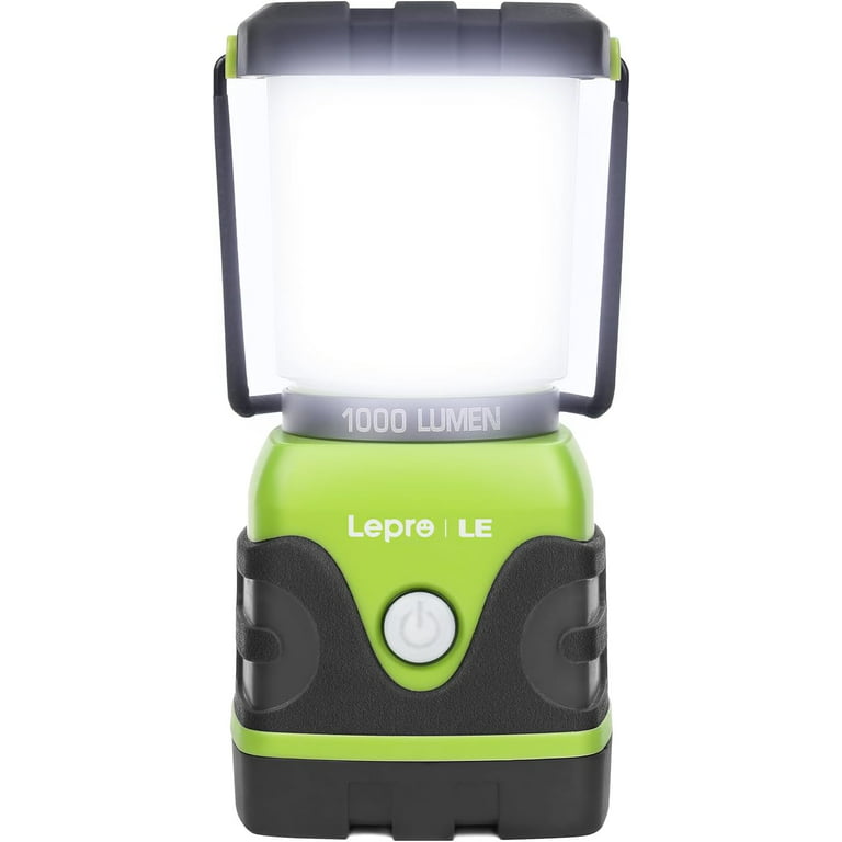 Le LED Camping Lantern, Battery Powered LED with 1000lm, 4 Light Modes