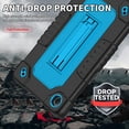 thumbnail image 3 of FIEWESEY Tablet Case for Lenovo Tab One (TB305FU) 8.7 inch Heavy Duty Shockproof Protection Cover with Shoulder Strap Kickstand for Lenovo Tab K9 8.7 inch 2025 (Model: TB305FU) / Tab One (BlackBlue), 3 of 8