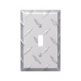 thumbnail image 1 of Amertac Holdings 955T Wallplate Diamond Plate 1 Toggle, 1 of 1