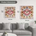 thumbnail image 5 of Vintage Ethnic Wooden Wall Clock Silent Non Ticking, Boho Tribes Modern Orange Middle Century Square Wall Clocks Battery Operated, Decor Clock for Home Office, Living Room, Kitchen, 10 Inch, 5 of 9