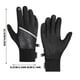 thumbnail image 3 of Guantes de ciclismo de invierno Hombre | Guantes deportivos acolchados a prueba de viento compatibles con pantalla táctil Empuñadura de panal ajustable para muñeca para montar al aire libre, pesca y, 3 of 3