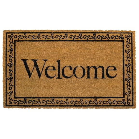 Briarwood Lane Everyday Coir Doormat 30x18 Welcome Natural Fiber Coir Doormat