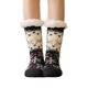 thumbnail image 1 of Bonitos calcetines antideslizantes para mujer, calcetines de invierno para mujer, regalo de invierno, calcetines de Navidad, calcetines de cabaña de invierno, regalo, calcetines de Navidad esponjosos, Afortunado Sencillez, 1 of 5