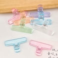 thumbnail image 6 of 4Pcs Clear Acrylic Paper Clip Acrylic Paper Clamp for Food Bag Photo File Receipt Drawing Board Kitchen Office Use, 6 of 8