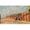 thumbnail image 2 of Seurat, Georges 32x21 Black Ornate Wood Framed with Double Matting Museum Art Print Titled - Peasants Driving Stakes, 2 of 4
