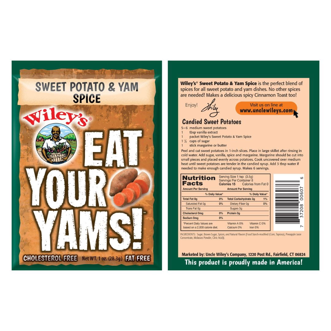 Uncle Wiley's Seasoning Variety 1 Oz Pack of 4 (Corn Boil, Yams, Greens, Beans)