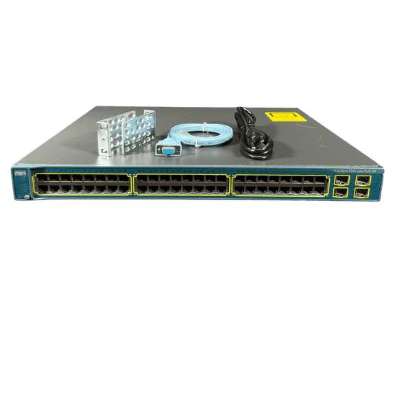 Restored Cisco Catalyst WS-C3560-48PS-S 48-Port PoE Ethernet Switch (Refurbished)