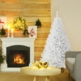 thumbnail image 4 of Gymax 6ft White Christmas Tree Classic Pine Tree PVC Material Thicken Tips(White), 4 of 10