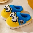 thumbnail image 3 of Pantuflas de algodón de Minions para mujer y niño, de algodón, para el invierno, para el hogar, con punta redonda, informales, planas y cálidas, con dibujos de anime kawaii, 3 of 5