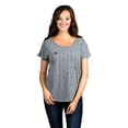 thumbnail image 2 of Thread Tank Around The World Travel Women's Relaxed Slouchy Dolman T-Shirt Tee Heather Grey Small, 2 of 4