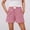 Red, variant on Dolkfu Shorts for Women Wide Leg Plaid Elastic Waist Shorts Comfy Loose Black Womens Shorts L