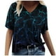 thumbnail image 1 of Blusa informal de manga corta con cuello redondo para mujer con estampado del día de San Valentín OAVQHLG3B Store  lin121212, 1 of 3